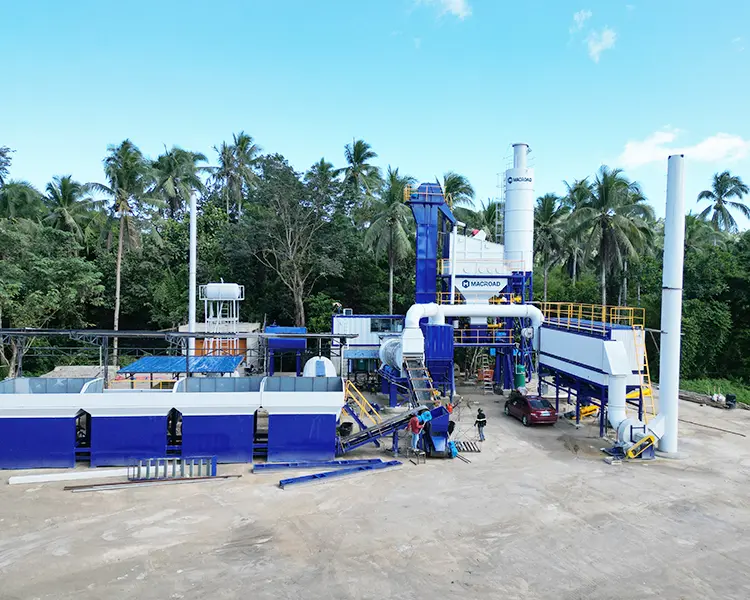 80TPH-Asphalt-Plant-for-Rural-Road-Construction-in-the-Philippines-2
