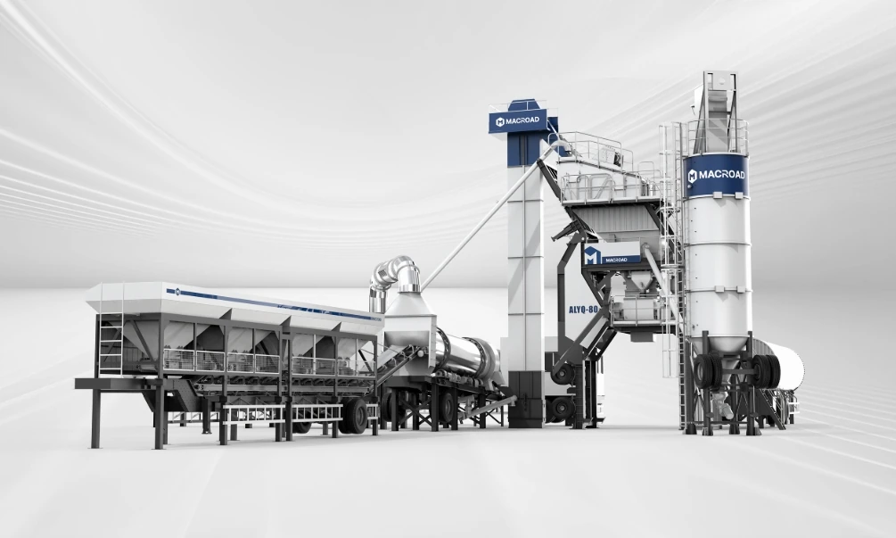 ALYQ mobile asphalt batch mix plant