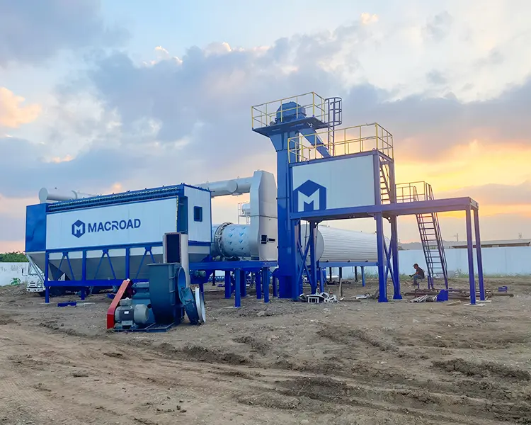 ALYT100-Mobile-Asphalt-Drum-Mix-Plant-in-Ecuador