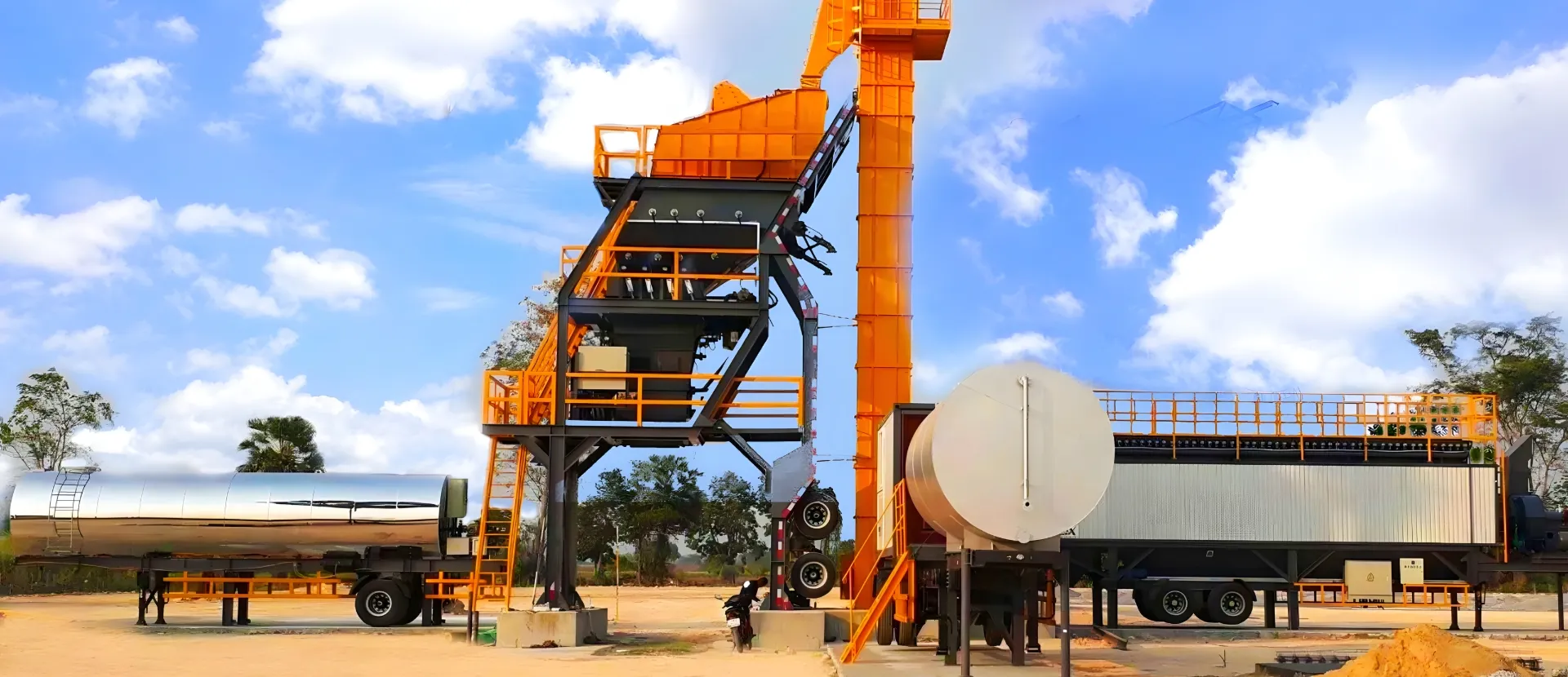 ALYQ90 asphalt mixing batch plant for road construction