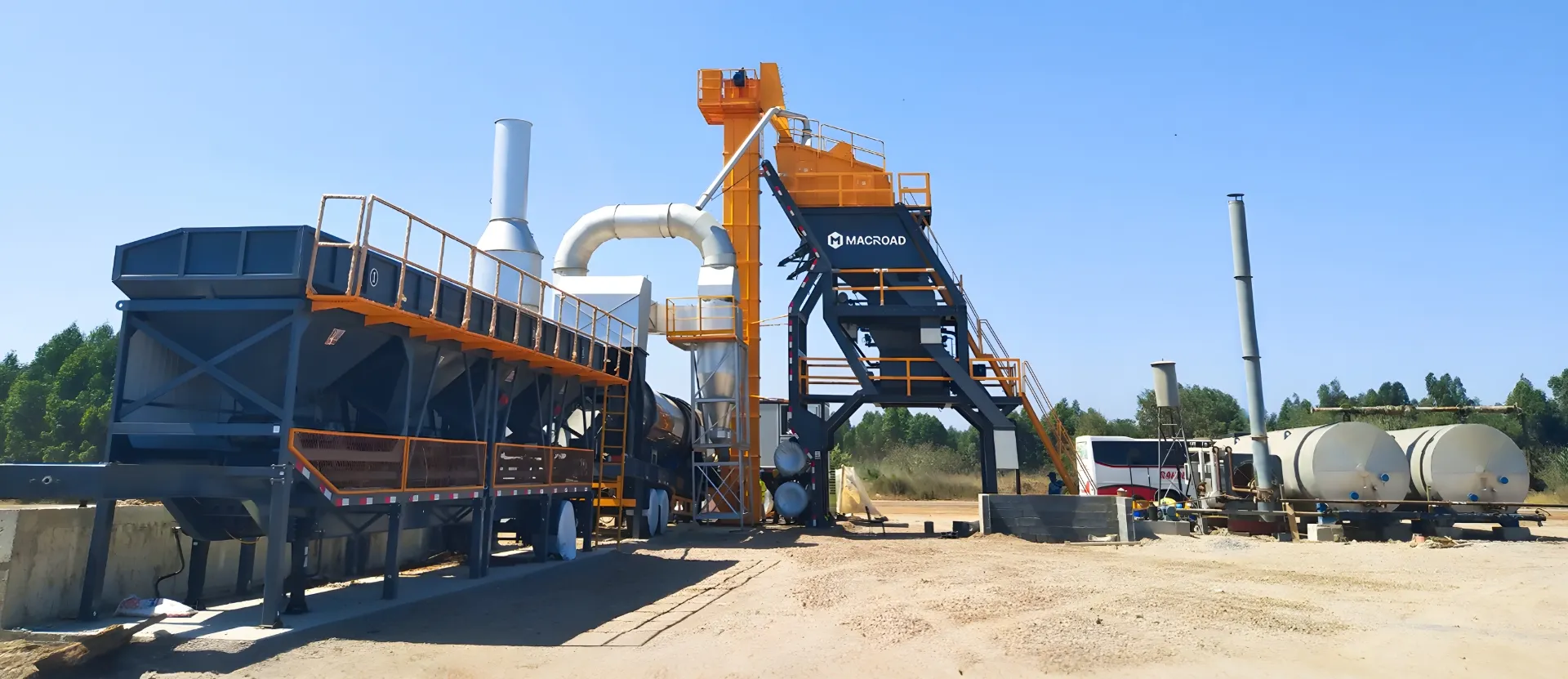 ALYQ90 mobile asphalt batch mixing plant for road construction