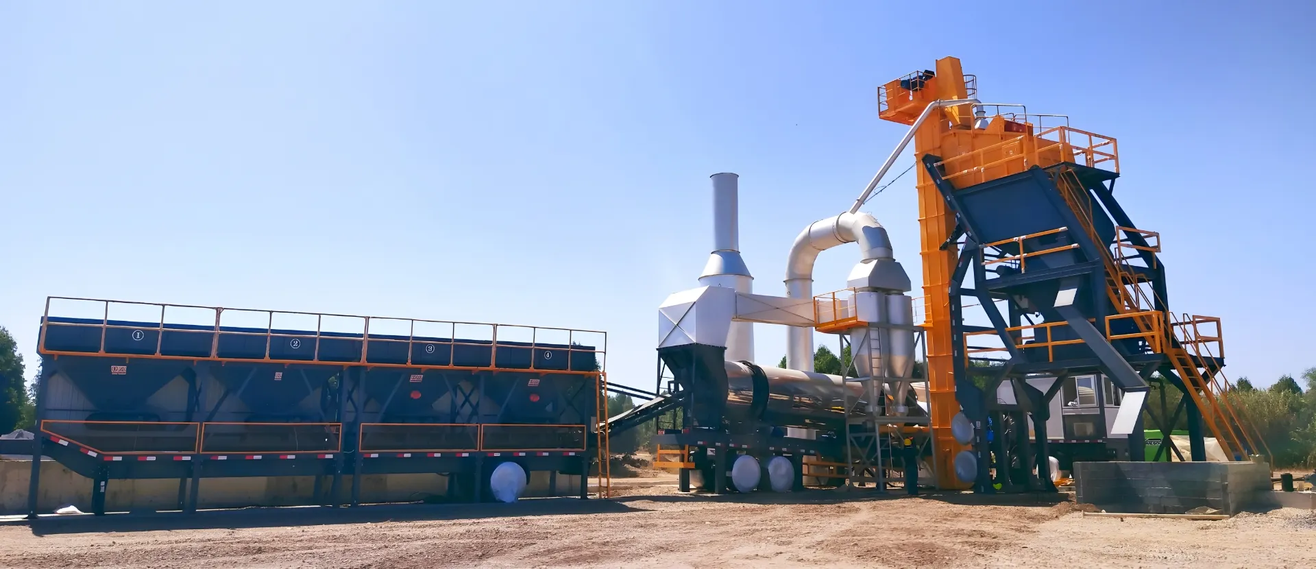 ALYQ90 mobile asphalt mixing plant for road construction
