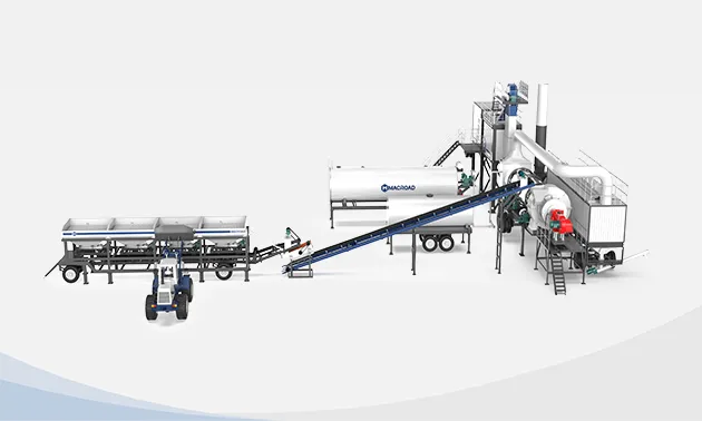 ALYT mobile asphalt drum mix plant