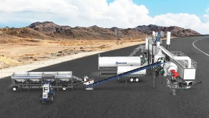 mobile asphalt drum plant