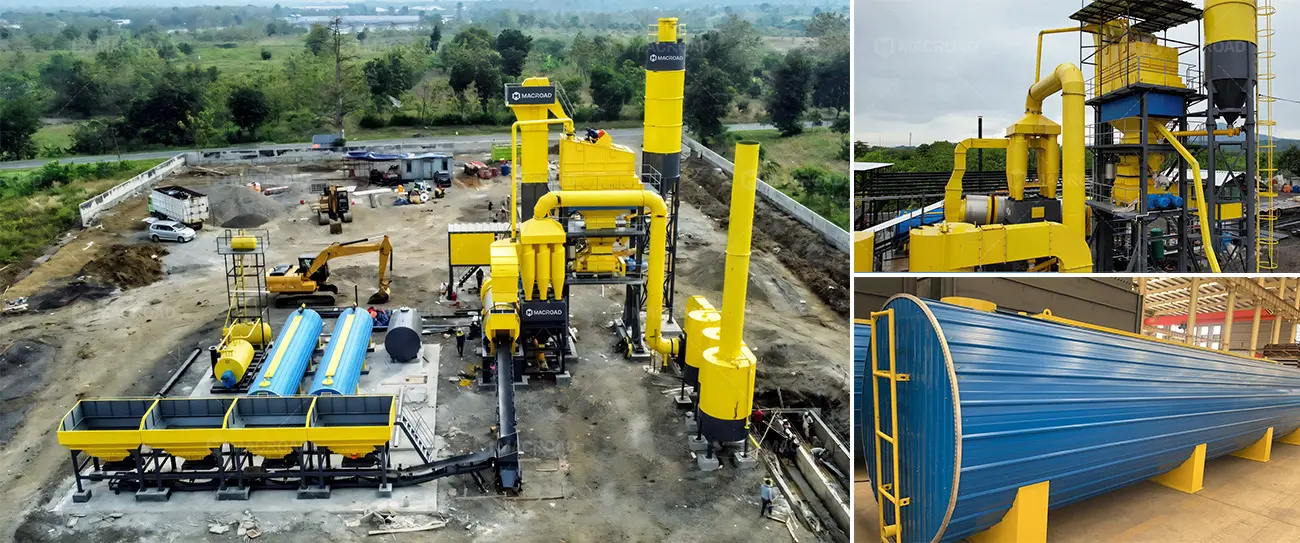 ALQ100 Asphalt Batch Mixing Plant Operational in Subang Indonesia