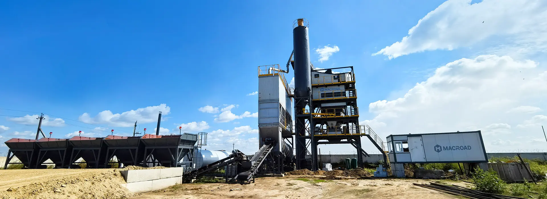 Macroad ALQ160 stationary asphalt mixing plant