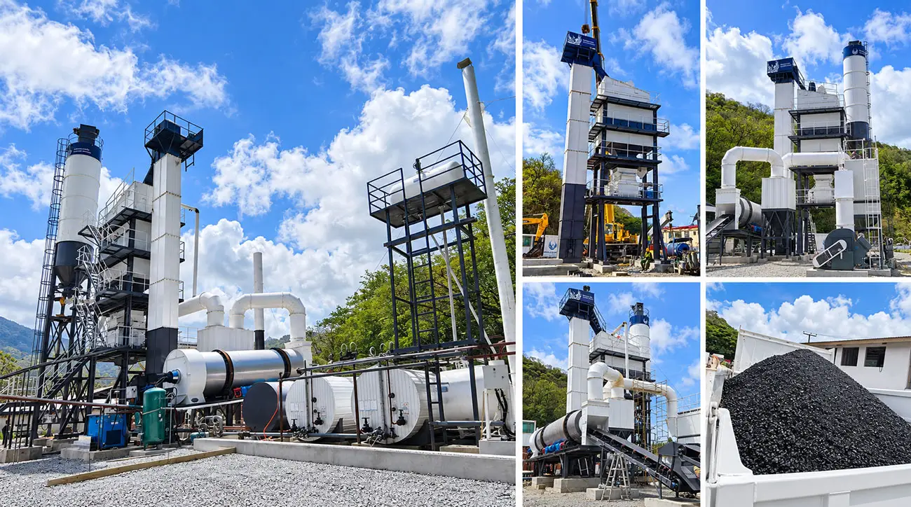 ALQ120 Asphalt Batching Plant in Saint Lucia for Airport Road Infrastructure